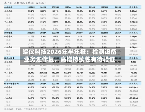 皖仪科技2026年半年报：检测设备业务迎修复，高增持续性有待验证-第2张图片
