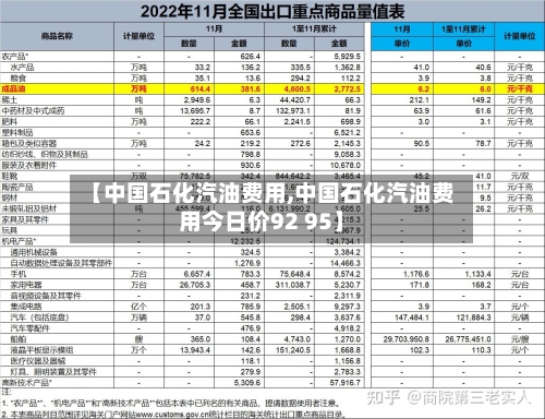 【中国石化汽油费用,中国石化汽油费用今日价92 95】