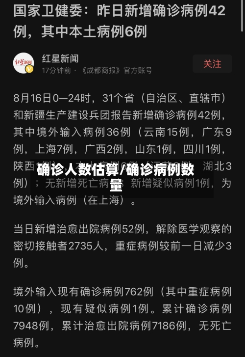确诊人数估算/确诊病例数量