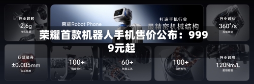 荣耀首款机器人手机售价公布:9999元起-第2张图片