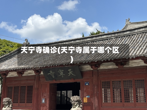 天宁寺确诊(天宁寺属于哪个区)
