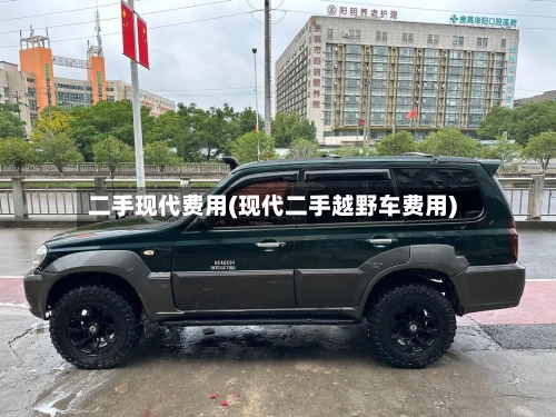 二手现代费用(现代二手越野车费用)-第3张图片