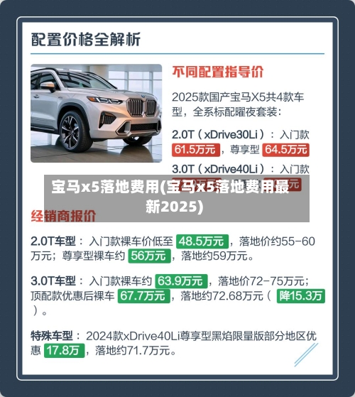 宝马x5落地费用(宝马x5落地费用最新2025)