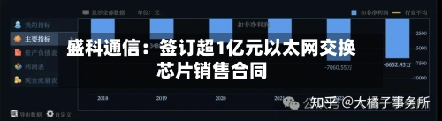 盛科通信:签订超1亿元以太网交换芯片销售合同-第2张图片