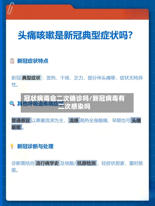 冠状病毒会二次确诊吗/新冠病毒有二次感染吗-第2张图片
