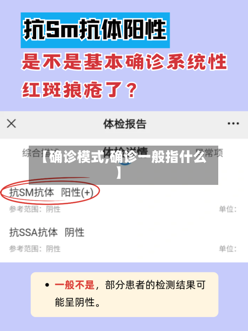 【确诊模式,确诊一般指什么】-第2张图片