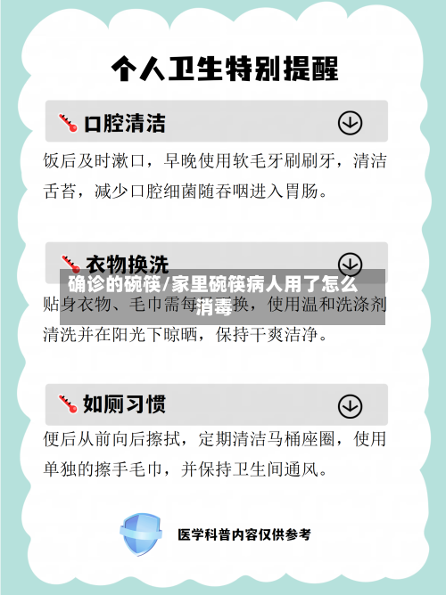确诊的碗筷/家里碗筷病人用了怎么消毒