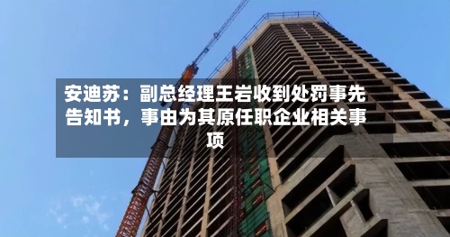 安迪苏：副总经理王岩收到处罚事先告知书，事由为其原任职企业相关事项-第2张图片