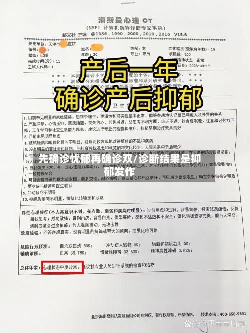 先确诊忧郁再确诊双/诊断结果是抑郁发作-第2张图片