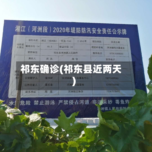 祁东确诊(祁东县近两天)
