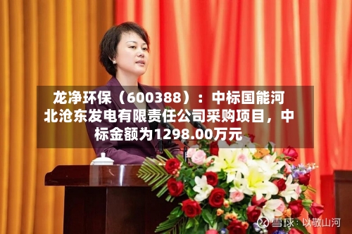 龙净环保（600388）：中标国能河北沧东发电有限责任公司采购项目，中标金额为1298.00万元-第2张图片
