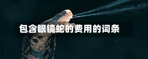包含眼镜蛇的费用的词条