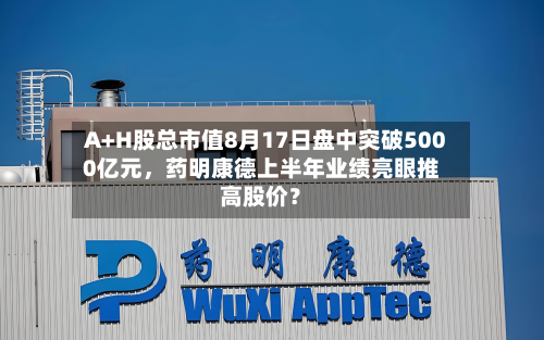 A+H股总市值8月17日盘中突破5000亿元，药明康德上半年业绩亮眼推高股价？