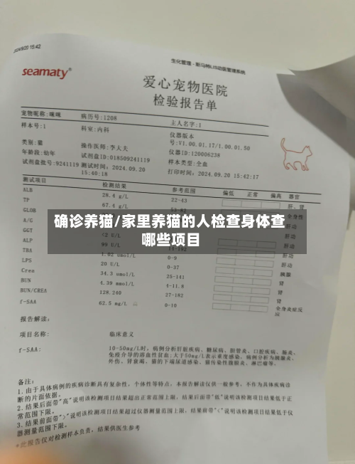 确诊养猫/家里养猫的人检查身体查哪些项目-第2张图片