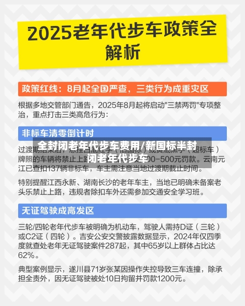 全封闭老年代步车费用/新国标半封闭老年代步车