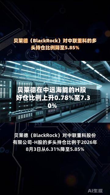 贝莱德在中远海能的H股好仓比例上升0.78%至7.30%-第2张图片