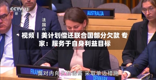 视频丨美计划偿还联合国部分欠款 专家：服务于自身利益目标-第3张图片