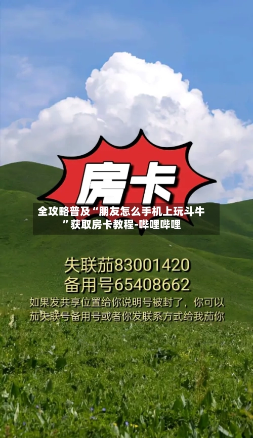 全攻略普及“朋友怎么手机上玩斗牛”获取房卡教程-哔哩哔哩-第3张图片