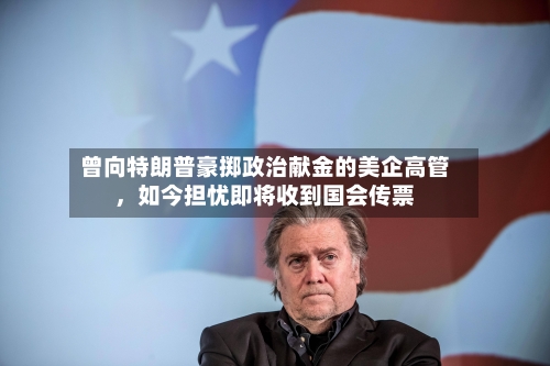 曾向特朗普豪掷政治献金的美企高管，如今担忧即将收到国会传票-第3张图片