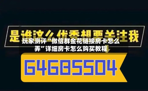 玩家测评“微信群金花链接房卡怎么弄	”详细房卡怎么购买教程-第2张图片
