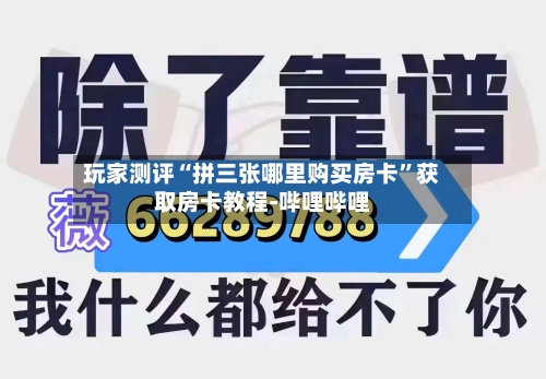 玩家测评“拼三张哪里购买房卡”获取房卡教程-哔哩哔哩