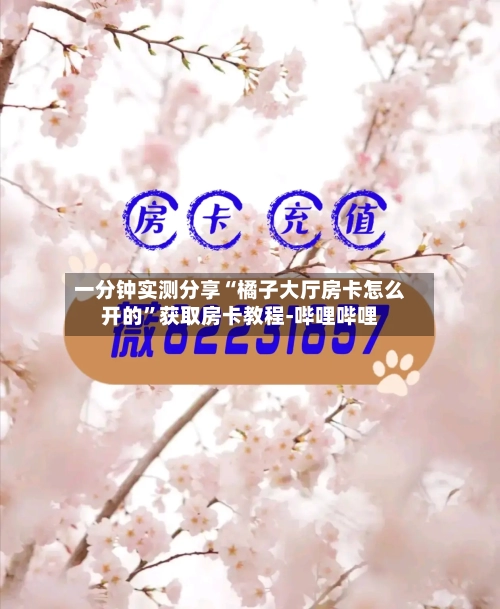 一分钟实测分享“橘子大厅房卡怎么开的”获取房卡教程-哔哩哔哩-第3张图片