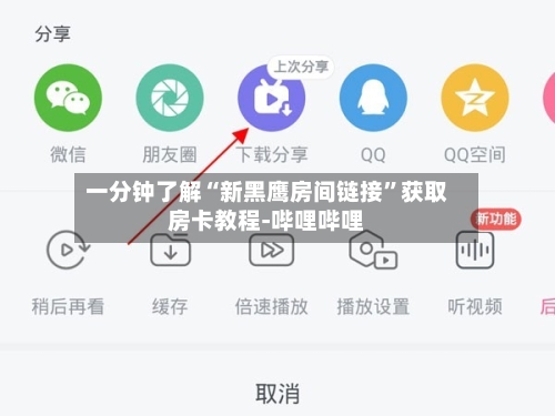 一分钟了解“新黑鹰房间链接”获取房卡教程-哔哩哔哩-第3张图片