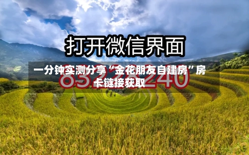 一分钟实测分享“金花朋友自建房”房卡链接获取-第2张图片