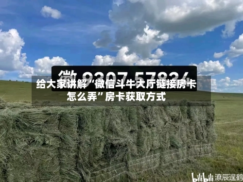 给大家讲解“微信斗牛大厅链接房卡怎么弄”房卡获取方式-第2张图片