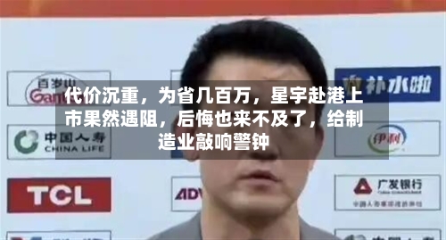 代价沉重	，为省几百万，星宇赴港上市果然遇阻，后悔也来不及了	，给制造业敲响警钟-第2张图片