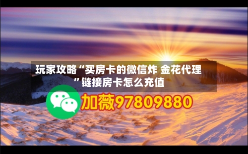 玩家攻略“买房卡的微信炸 金花代理”链接房卡怎么充值-第2张图片