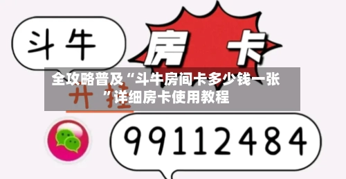 全攻略普及“斗牛房间卡多少钱一张”详细房卡使用教程-第2张图片