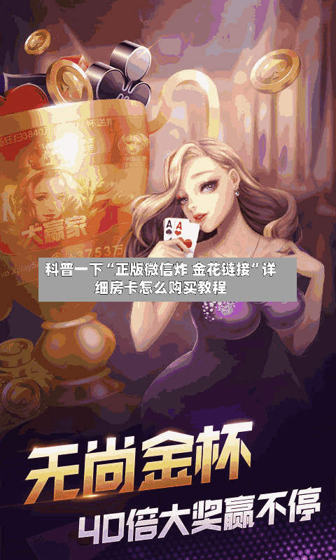 科普一下“正版微信炸 金花链接”详细房卡怎么购买教程-第2张图片