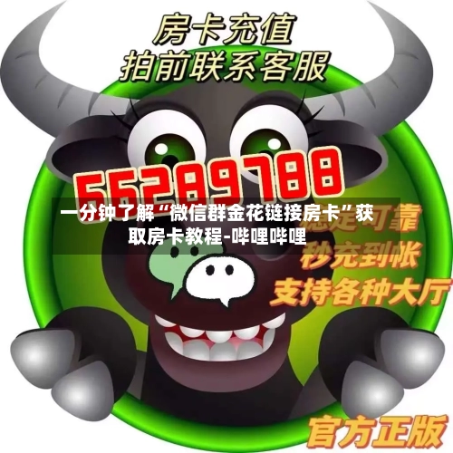 一分钟了解“微信群金花链接房卡”获取房卡教程-哔哩哔哩