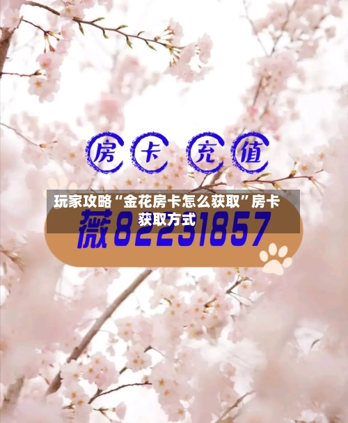 玩家攻略“金花房卡怎么获取”房卡获取方式-第2张图片