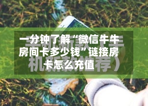 一分钟了解“微信牛牛房间卡多少钱	”链接房卡怎么充值-第2张图片