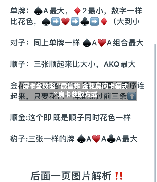 房卡全攻略“微信炸 金花房间卡模式”房卡获取方式-第2张图片