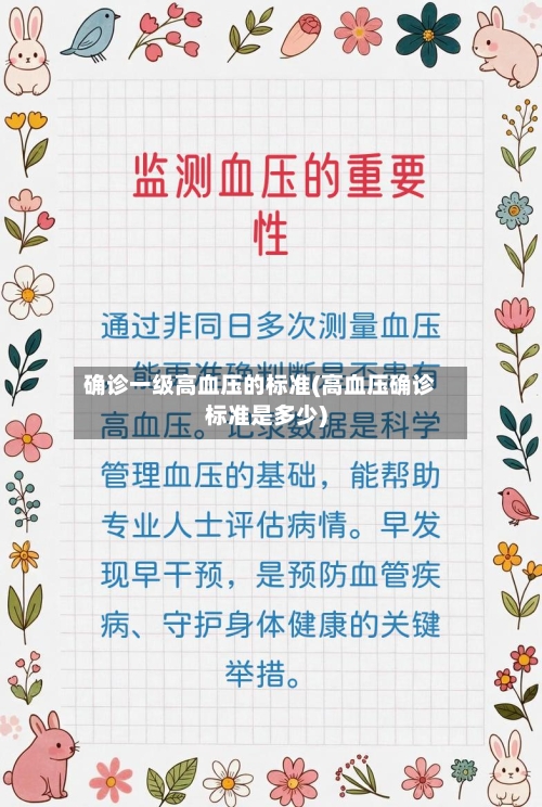 确诊一级高血压的标准(高血压确诊标准是多少)