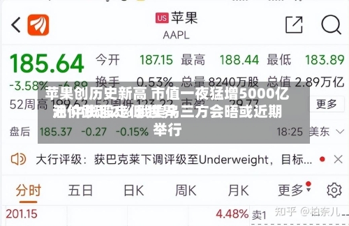 苹果创历史新高 市值一夜猛增5000亿元 中概股走低 世界油价跌超2% 俄美乌三方会晤或近期举行