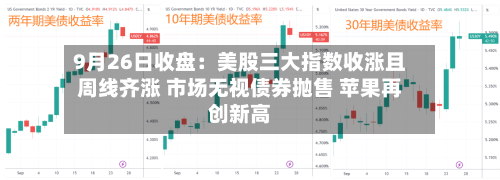 9月26日收盘：美股三大指数收涨且周线齐涨 市场无视债券抛售 苹果再创新高-第2张图片