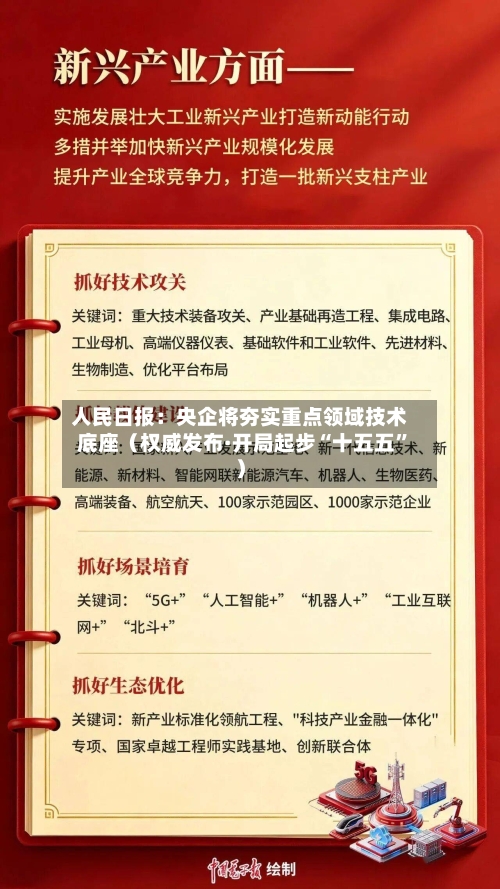人民日报：央企将夯实重点领域技术底座（权威发布·开局起步“十五五”）