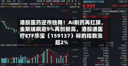 港股医药逆市独舞！AI制药再扛旗，金斯瑞飙逾9%再创新高，港股通医疗ETF华宝（159137）标的指数涨超2%