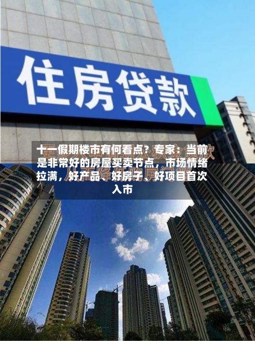 十一假期楼市有何看点？专家：当前是非常好的房屋买卖节点，市场情绪拉满，好产品、好房子、好项目首次入市