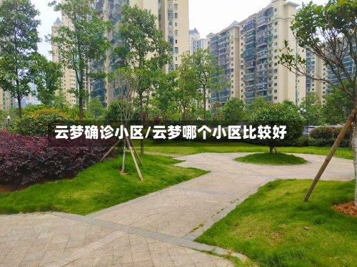 云梦确诊小区/云梦哪个小区比较好-第2张图片