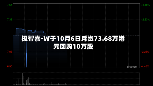 极智嘉-W于10月6日斥资73.68万港元回购10万股-第1张图片