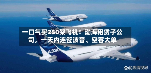 一口气买250架飞机！渤海租赁子公司，一天内连签波音、空客大单-第2张图片