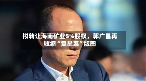 拟转让海南矿业5%股权，郭广昌再收缩“复星系”版图-第3张图片