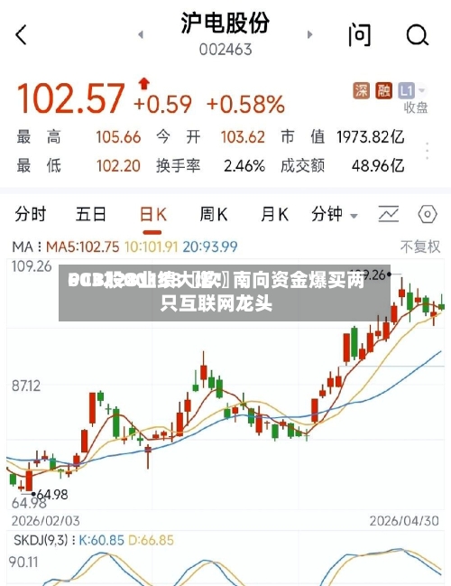 PCB股00138〖玖〗、603228业绩大增！南向资金爆买两只互联网龙头-第3张图片