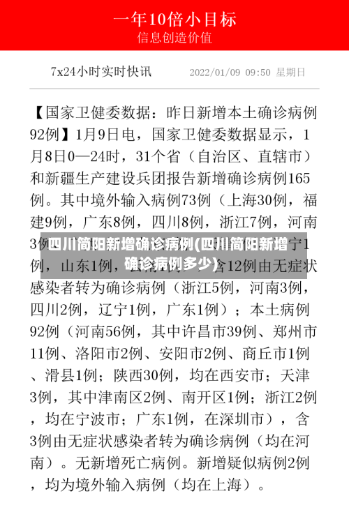 四川简阳新增确诊病例(四川简阳新增确诊病例多少)