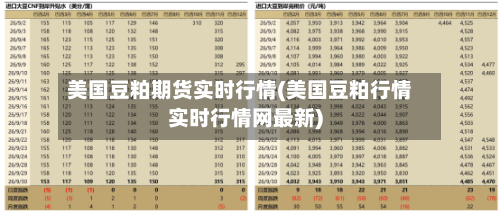 美国豆粕期货实时行情(美国豆粕行情实时行情网最新)